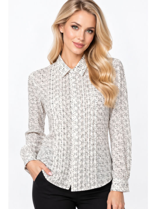Long Sleeve Women's Shirt White WG-FY-9183-27SH-WHITE