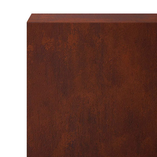 Garden Border Edging 2 Pcs 100 x 20 x 15 cm 8012988 Rusted