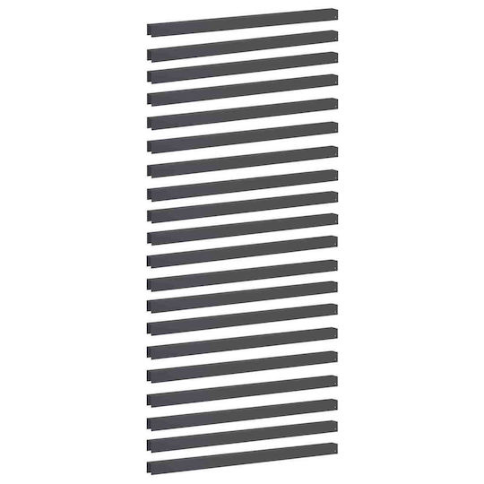 Garden Fence Cover Profiles 20 Pcs 100 x 5 x 5 cm Steel Anthracite 8012998 Anthracite