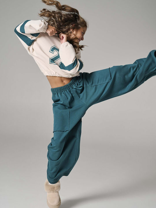 Winter 2-Piece Set Ecru/Cypress Green