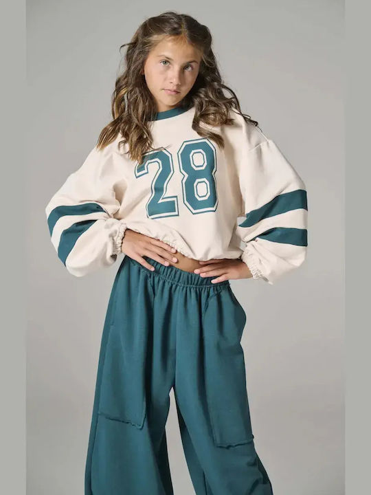 Winter 2-Piece Set Ecru/Cypress Green
