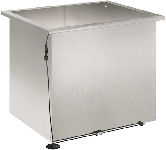 vidaXL Metal Planter Box Silver 50x60x48 cm