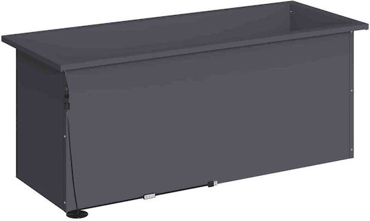 vidaXL Set of 2 Metal Planter Boxes Anthracite