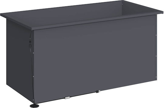 vidaXL Set of 2 Metal Planter Boxes Anthracite