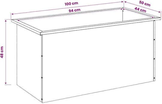 vidaXL Set of 2 Metal Planter Boxes Anthracite
