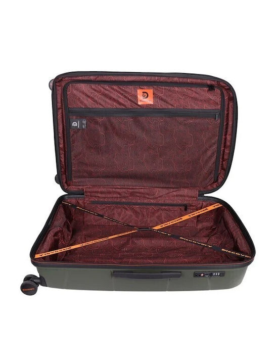 Discovery Large Khaki Travel Suitcase Height 75 cm