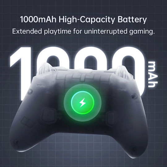 G3 V2 cu Stație de Încărcare Gamepad Wireless pentru Android / PC / Switch / iOS Alb