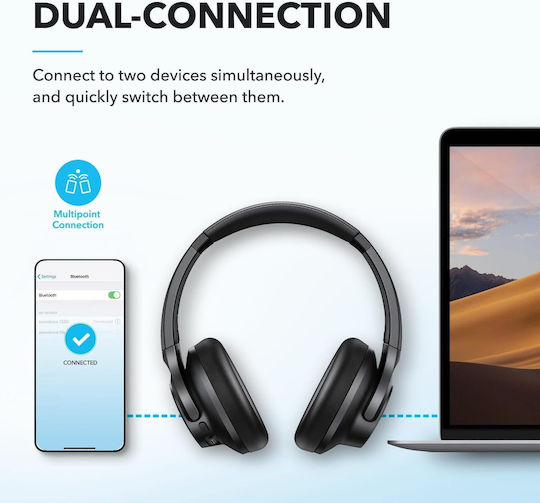 Soundcore by Anker Q21i Kabellose Bluetooth Over-Ear-Kopfhörer Schwarz