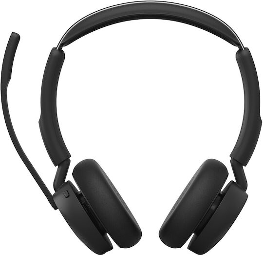 Evolve3 45 Stereo Link 390c MS Stand Wireless On Ear Multimedia Headsets with Microphone and Bluetooth Connection
