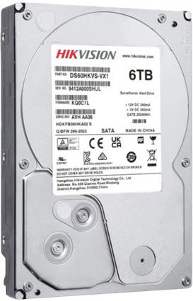 Hikvision 6TB Festplatten 3.5" SATA III für Blockflöte DS60HKVS-VX1