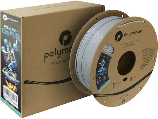 Poly 3D Printer Filament 1.75mm Gray 1kg 1 Piece (Spool)