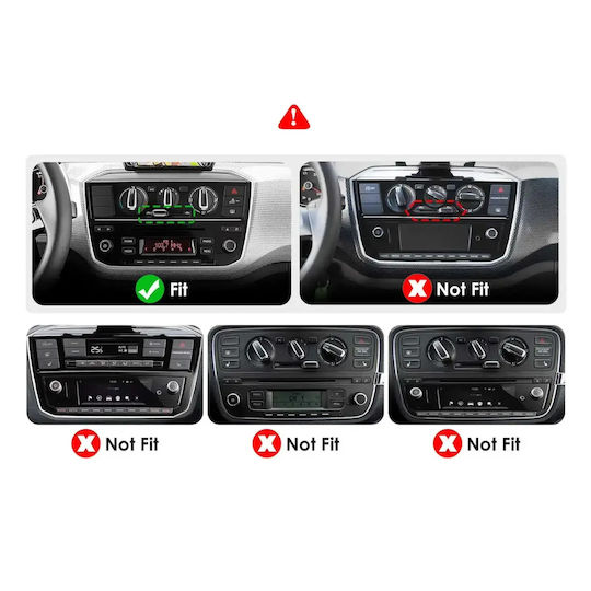 Lenovo Auto-Audiosystem für BMW X1 / X3 / X4 Seat Mii Skoda Citigo 2017–2023 (Bluetooth/USB/WiFi/GPS/Apple-CarPlay/Android-Auto) mit 9"-Touchscreen