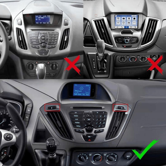 Lenovo Auto-Audiosystem für BMW X2 / X6 Ford Transit Custom / Tourneo Custom 2013–2019 (Bluetooth/USB/WiFi/GPS/Apple-CarPlay/Android-Auto) mit 9-Zoll-Touchscreen