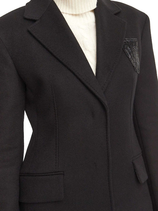 Wool Women's Coat Black
