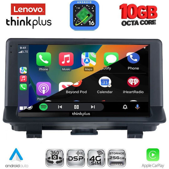 Lenovo Auto-Audiosystem für BMW X2 / X6 Audi Q3 2012–2018 (Bluetooth/USB/WiFi/GPS/Apple CarPlay/Android Auto) mit 9"-Touchscreen