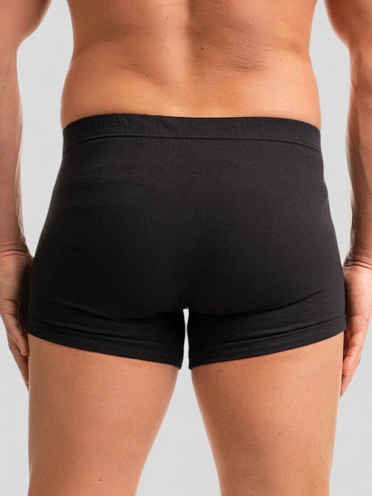 Men's Black Printed Boxer