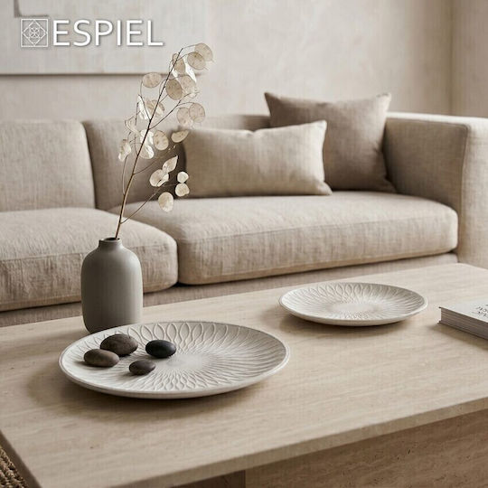 Espiel White 8 Pieces 35x35cm E-DWDA2027K6