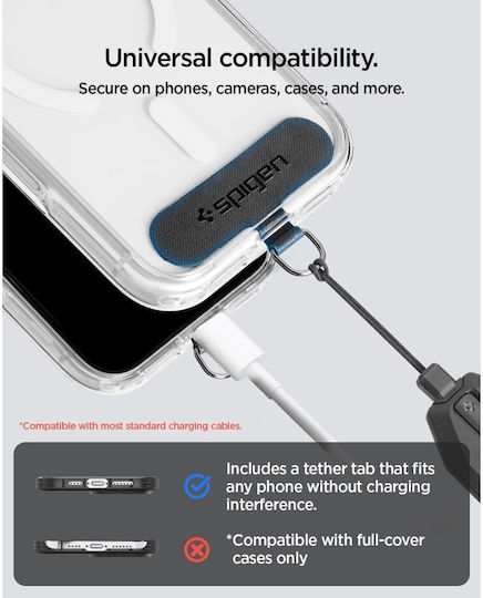 Spigen Curea pentru gât pentru telefoane mobile Negru