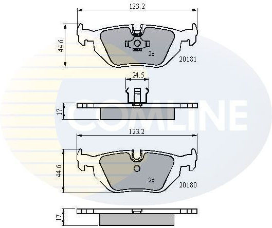 Set Plăcuțe Frână Spate BMW 3 E36 1990-1990 318 Tds 1990-1998 BMW 3 E36 1990-1990 316 I 1990-1998 CBP0166-10267