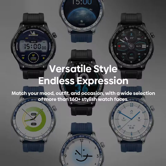 Zeblaze Btalk 4 Pro Smartwatch mit Herzfrequenzmesser (Schwarz)