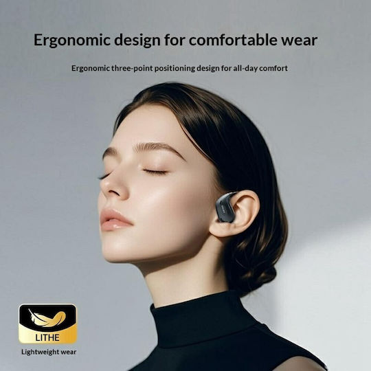 Lenovo ERAZER XT66 MAX Open-Ear-Bluetooth-Freisprecheinrichtung mit Ladeetui in Grau