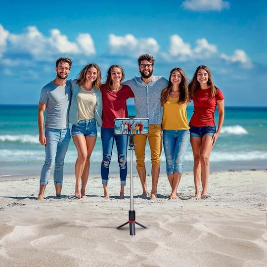 HAMA 70 Selfie Stick Τρίποδο Κινητού Bluetooth Μαύρο