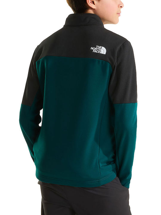 Kids Green Fleece Cardigan