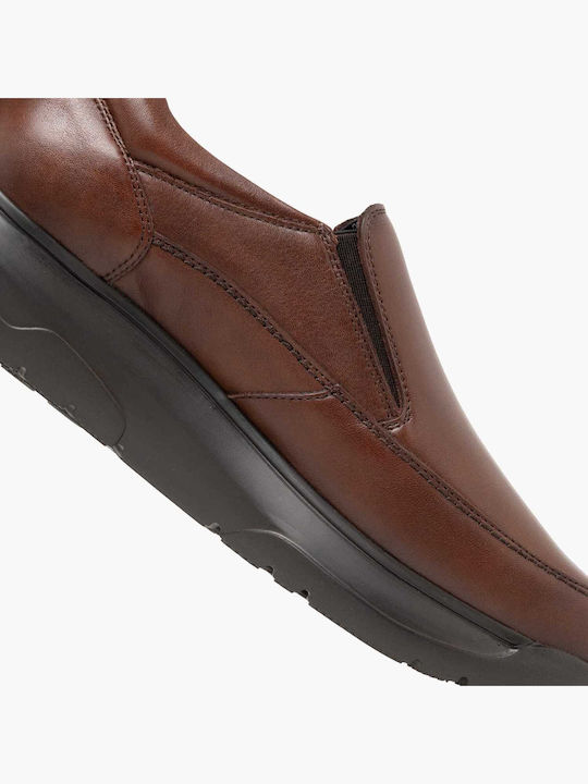 Herren-Loafers aus Leder in Braun
