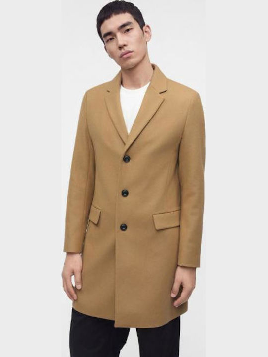 Migor 2641 Ανδρικό Παλτό Medium Beige