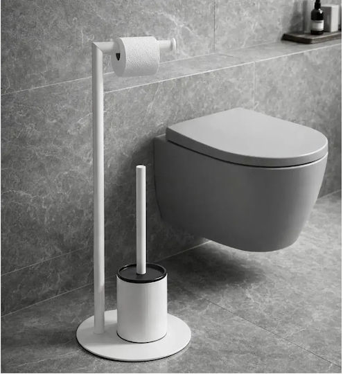 Set Accesorii Baie Inox Alb