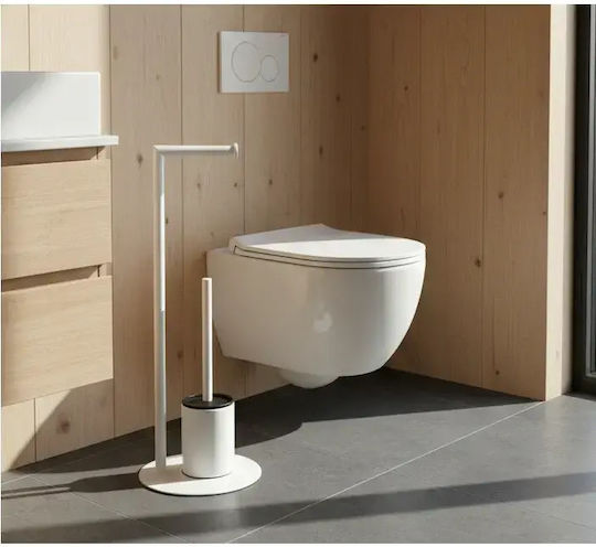 Set Accesorii Baie Inox Alb