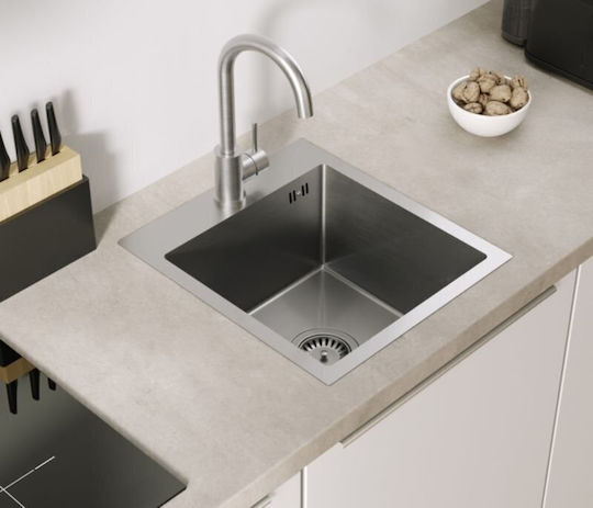 GraniteQ Drop-In Inox Sink L40xW45cm Grey