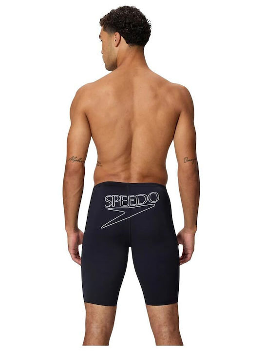 Speedo Endurance+ Logo Costum de Baie de Competiție Tip Jammer pentru Bărbați Negru