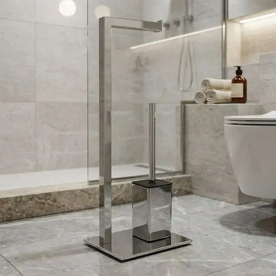 Set Accesorii Baie Inox Argintii