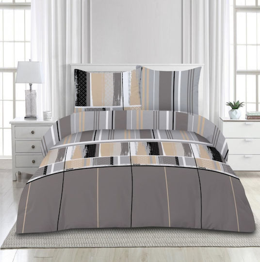 Heinner Σετ Διπλή 200x220cm Γκρι