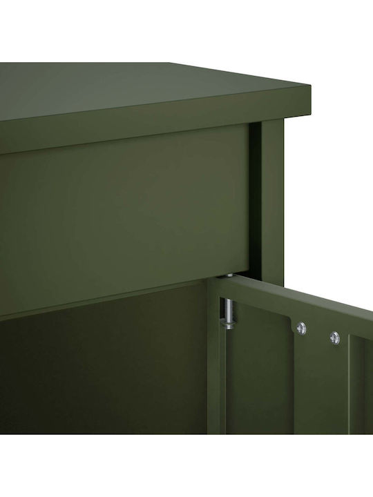 vidaXL Briefkasten für den Außenbereich aus Edelstahl in Grün 40x40x100cm