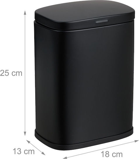 Relaxdays Coș de Baie din Inox 3 l Gri
