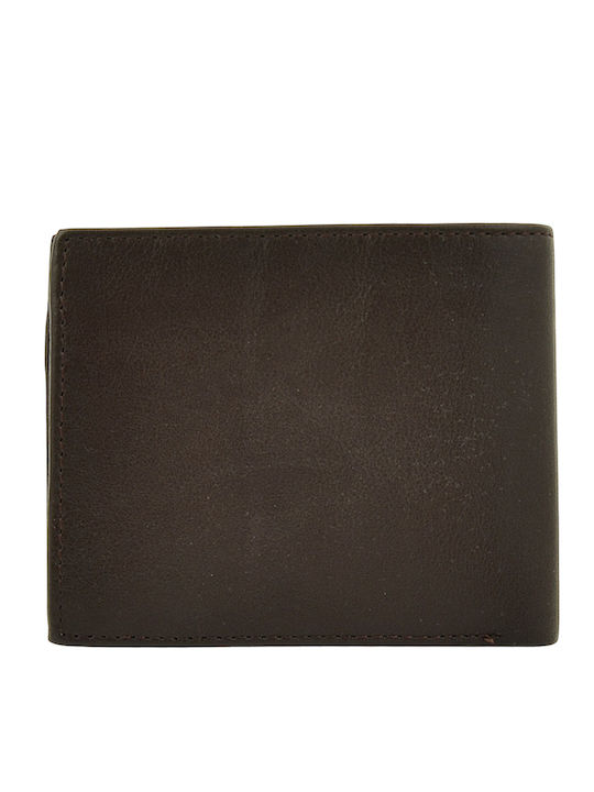 Braune Herrenlederbrieftasche mit RFID