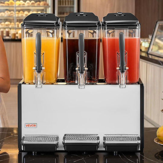 Vevor Triple Cold Beverage Dispenser 3x12 L