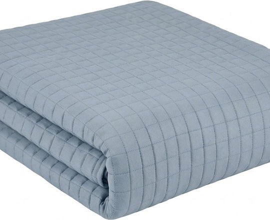 Sunshine Check Hotel King-Size Bedspread L250xW240cm Grey