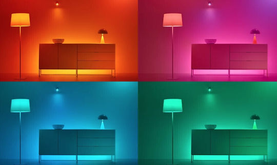 WiZ Smart Λάμπα LED 40W για Ντουί E27 και Σχήμα ST64 Θερμό Λευκό 470lm
