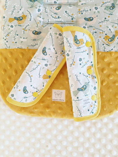 BabyValia Double-Sided Stroller Cover Yellow