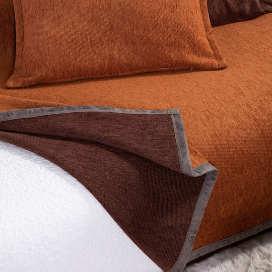 Nef-Nef Homeware Tanger Armchair Throw L180xW180cm Camel/Coffee Nef-Nef Homeware Tanger Armchair Throw L180xW180cm Camel/Coffee