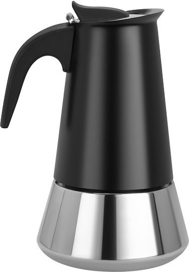 Kraft & Dele Ibric pentru Espresso 6 cești din Inox Negru