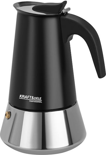 Kraft & Dele Ibric pentru Espresso 6 cești din Inox Negru