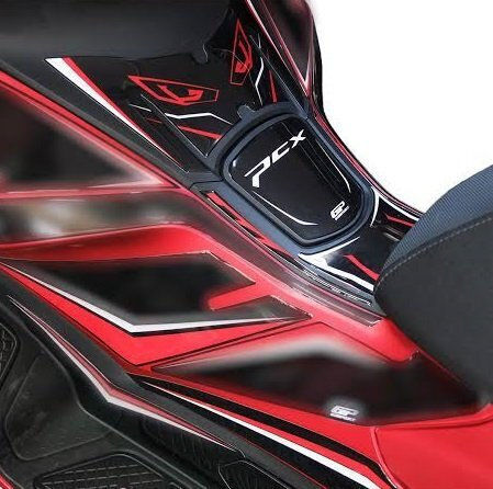 Gpk Tankpad 3D Honda PCX 125 2025-2026 Schwarz Rot