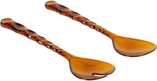 Guzzini 2-Piece Brown Vanity Serving Utensil Set