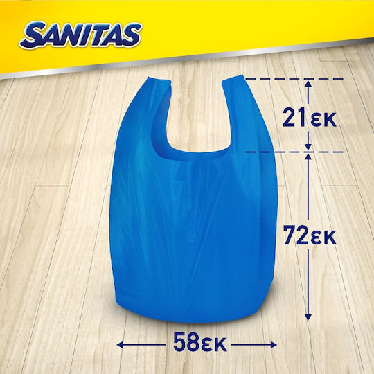 Sanitas Scented Trash Bags Easy-Pack 20 Pieces Blue