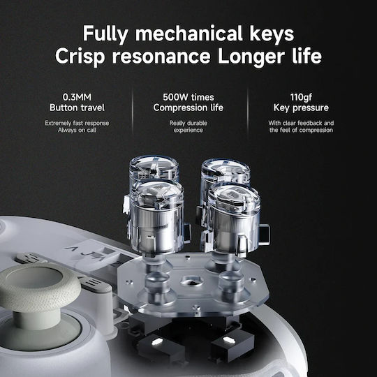 Ajazz GP100 NS Kabelloser Controller für Android / PC / Switch / iOS Weiß