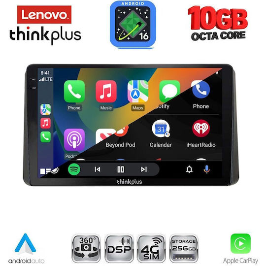 Lenovo Auto-Audiosystem für BMW X2 / X6 und Kia Sportage 2021 (Bluetooth/USB/WiFi/GPS/Apple CarPlay/Android Auto) mit 10"-Touchscreen